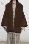Mutedance 24 Autumn/Winter Cardigan Wool Jacket MD-MD24FW24-BROWN MD24FW23 MD24FW24